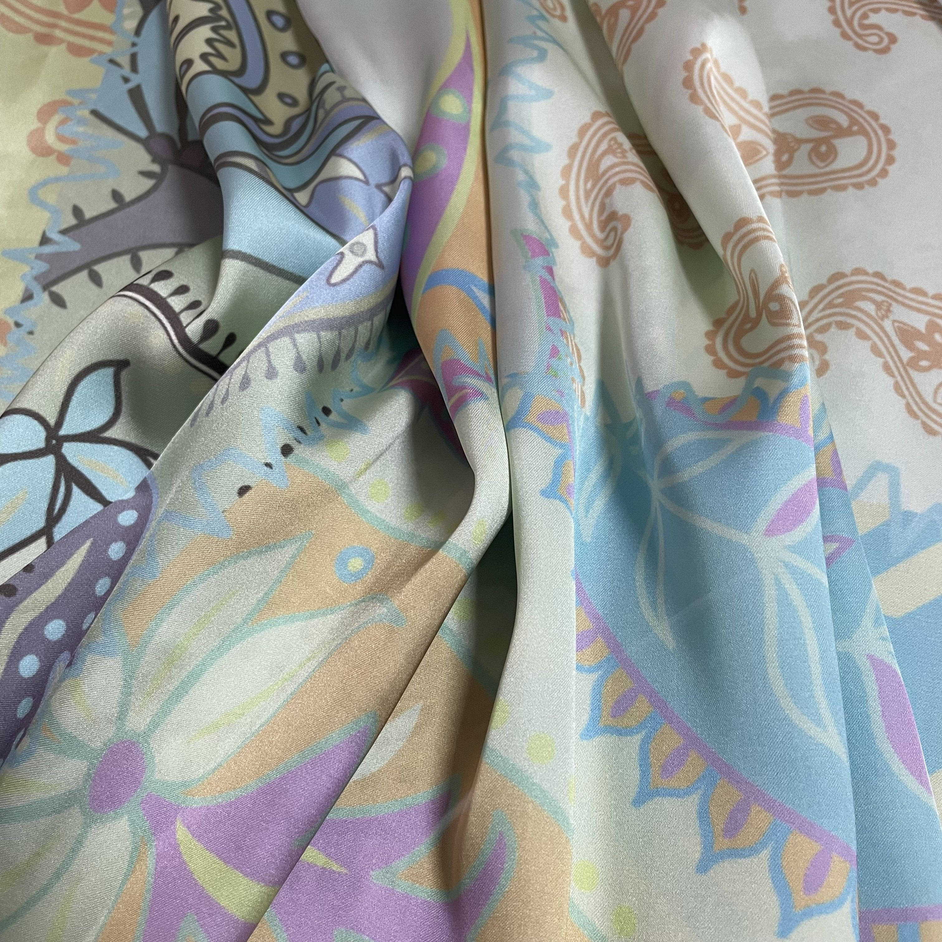 100% POLYESTER PRINTED CHIFFON